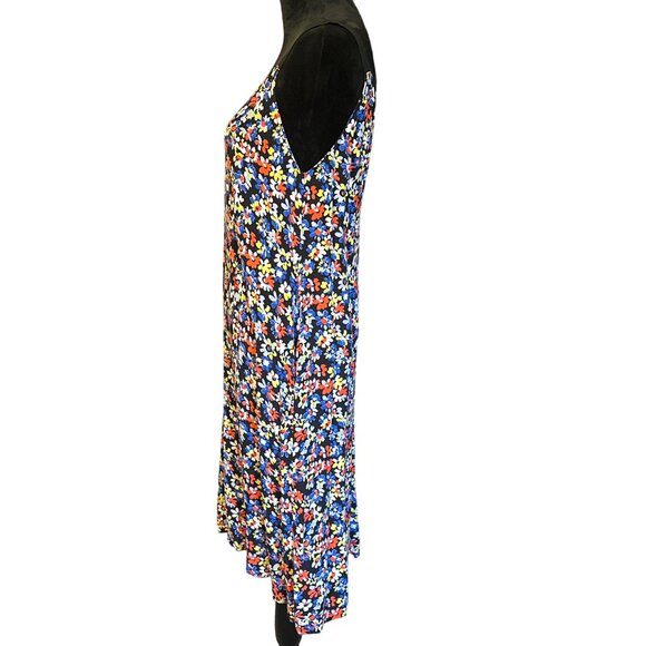 💖RAG & BONE Floral Sleeveless V-Neck Dress with Adjustable Straps & Colorful - Picture 3 of 8